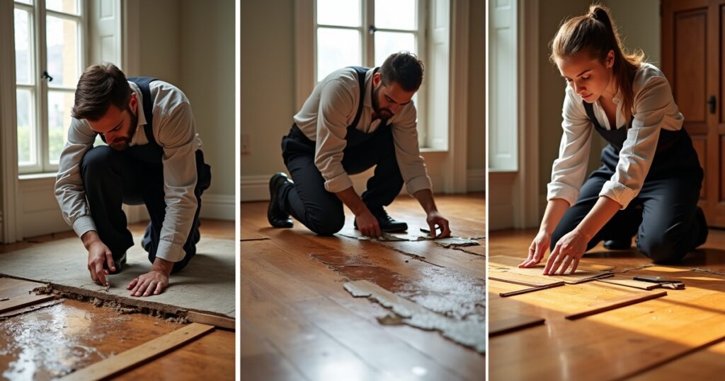 How to Repair a Water-Damaged Hardwood Floor?