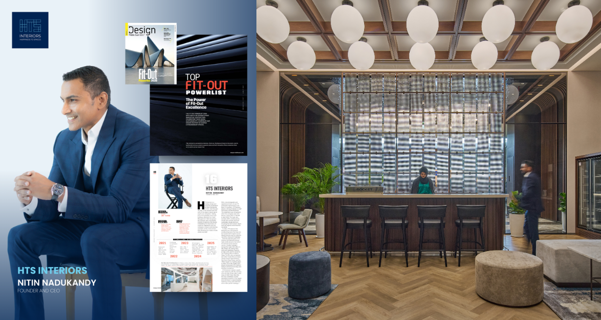 HTS Interiors Takes the Spotlight in Design Middle East’s Fit-out Power List 2025