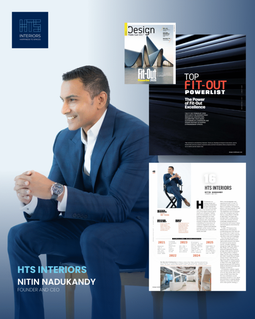 HTS Interiors Takes the Spotlight in Design Middle East’s Fit-out Power List 2025 Opt 1